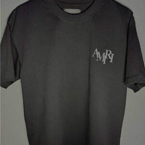 AMIRI Charcoal Short Sleeve Tee